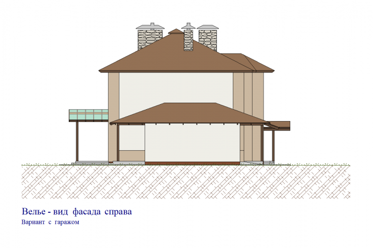 Вид фасада справа