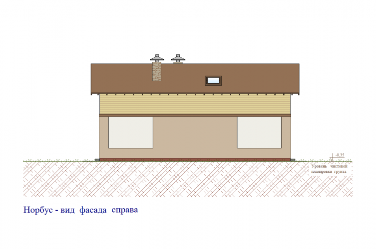 Вид фасада справа