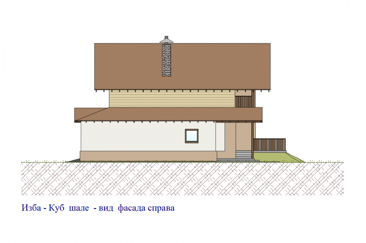 Вид фасада справа