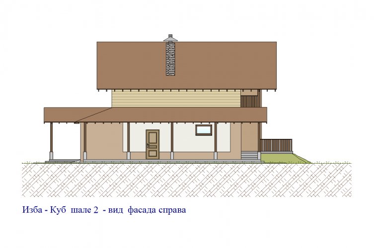 Вид фасада справа