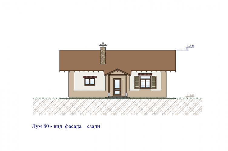 Вид фасада справа