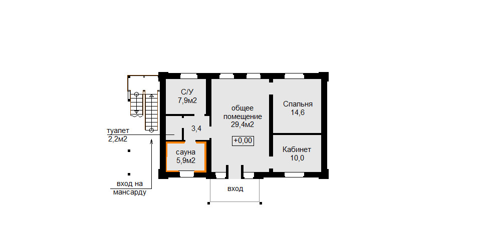 План этажа для постоянного проживания