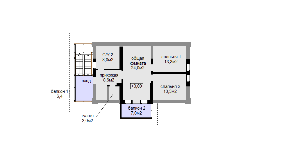 Базовый вариант мансарды